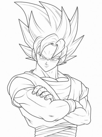 20+ Free Printable Goku Coloring Pages - EverFreeColoring.com