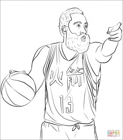 James Harden in 2023 | Coloring pages, Coloring pages inspirational, Dragon coloring  page