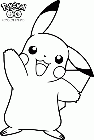 Pokemon GO Pikachu Coloring Pages - Get Coloring Pages