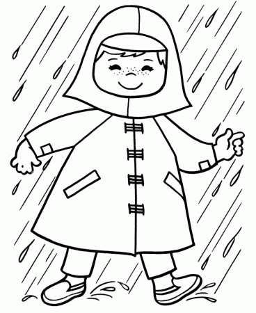 colouring pictures of raincoat - Clip Art Library