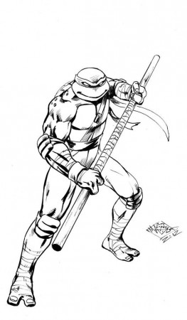 Donatello Teenage Mutant Ninja Turtles Coloring Pages for kids ...