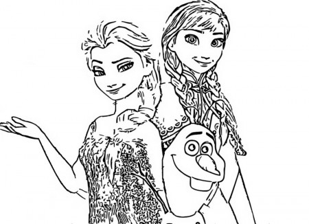 Coloring page Frozen 2 : Anna and Elsa 3