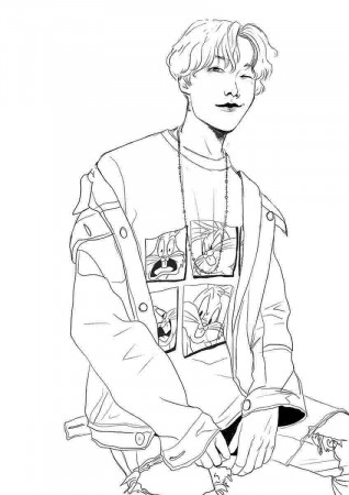 Just Coloring: Bangtan Boys Coloring Pages Image Result For ...