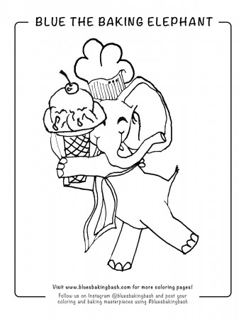 Coloring pages — Blue's Baking Bash