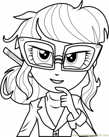 Human Twilight Sparkle Coloring Page - Free My Little Pony ...