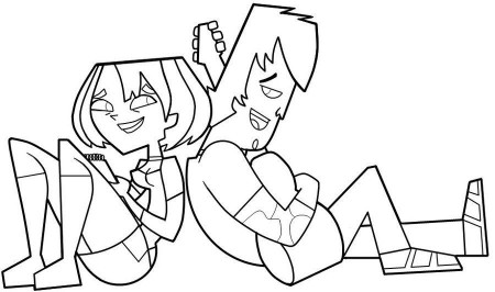 Total Drama Island Coloring Pages Page 1