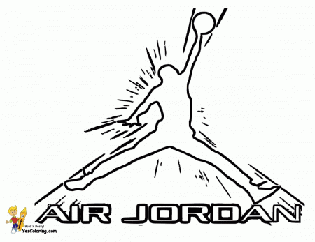 air jordan coloring page - Clip Art Library