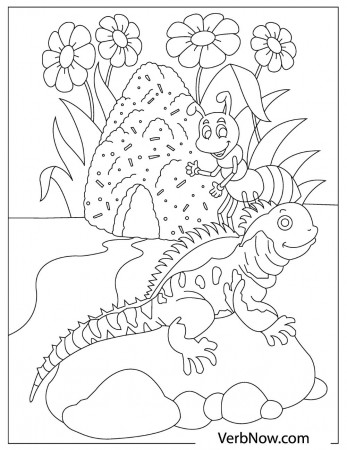 Free LIZARDS Coloring Pages for Download (Printable PDF) - VerbNow