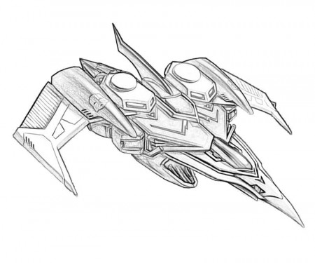 Cartoon Starscream Fighter Jet Coloring Page - Free Printable Coloring Pages  for Kids