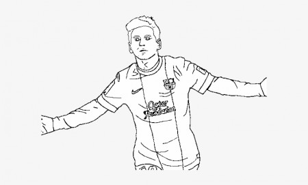 Soccer Star Messi Coloring Pages - Imagem Messi Para Colorir PNG Image |  Transparent PNG Free Download on SeekPNG