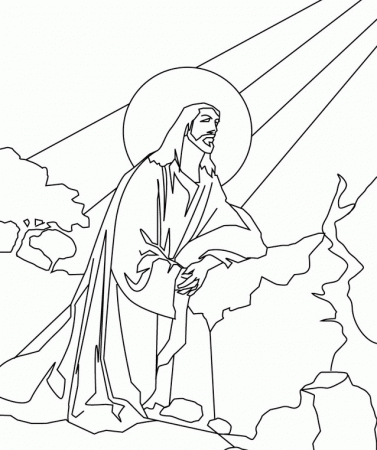 Catholic Jesus Coloring Page - Coloring Pages For All Ages