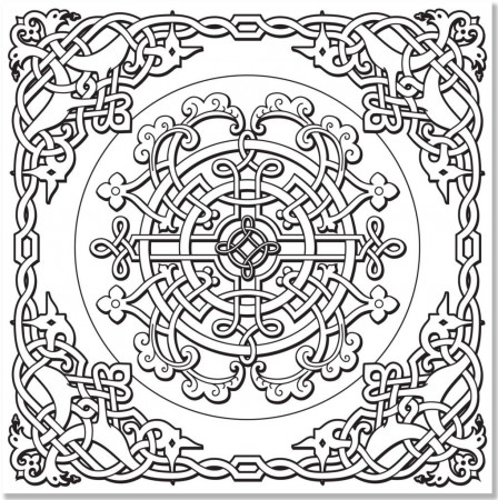 Coloring Pages: Celtic Designs Adult Coloring Book Stress Celtic ...
