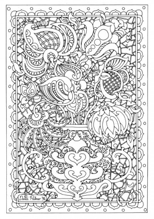 Detailed Flower Coloring Pages - Flower Coloring Page