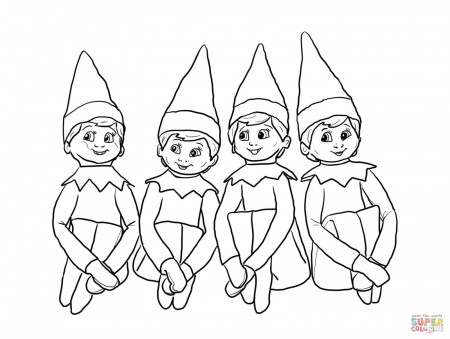 All Elf On The Shelf Coloring Pages - Coloring Pages For All Ages