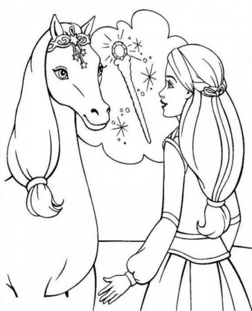 beautiful horse coloring pages coloring pages for girls free ...