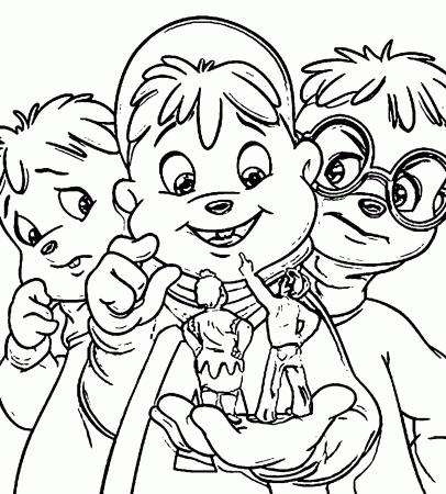 Alvin And Chipmunks Coloring Pages | Wecoloringpage