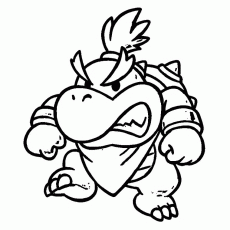 Bowser Jr Coloring Page - Coloring Pages for Kids and for Adults
