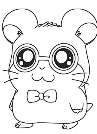 Cute Hamtaro Coloring Pages | Cartoon Coloring pages of ...