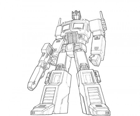 Simple Way to Color Optimus Prime Coloring Pages - Toyolaenergy.com