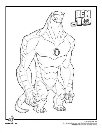 Free Ben 10 Colouring Pages To Print
