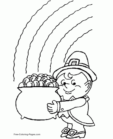 St. Patrick's Day coloring pages - This pot of gold!