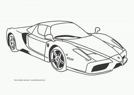 ferrari coloring pages | Only Coloring Pages