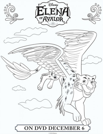 Disney Elena of Avalor Coloring Page - Mama Likes This
