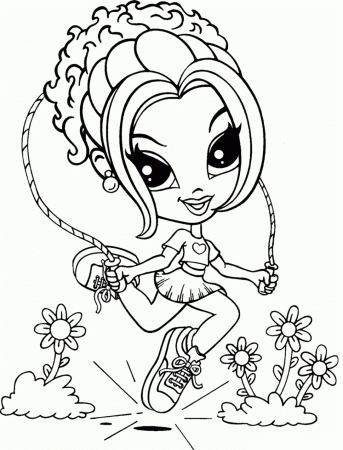Lisa Frank Glamour Jumping Rope Coloring Page - Free Printable Coloring  Pages for Kids