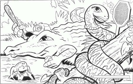 Coloring Page - Crocodile coloring pages 8