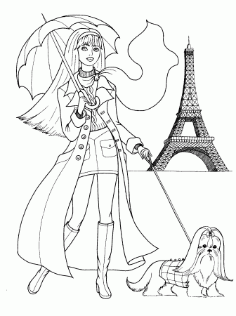 Printable Fashion - Coloring Pages for Kids and for Adults