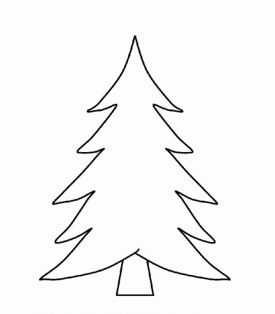Print Blank Christmas Tree Coloring Page or Download Blank ...