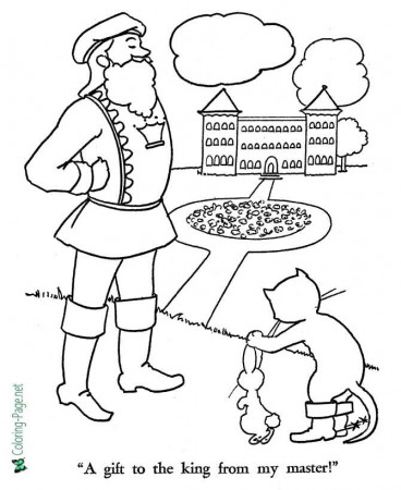 Fairy Tales - Puss in Boots Coloring Pages