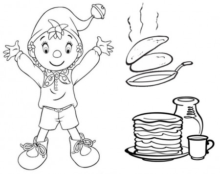 Coloring page Pancakes 4