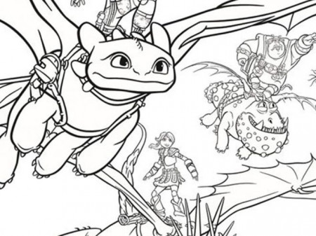 Free & Easy To Print How To Train Your Dragon Coloring Pages - Tulamama