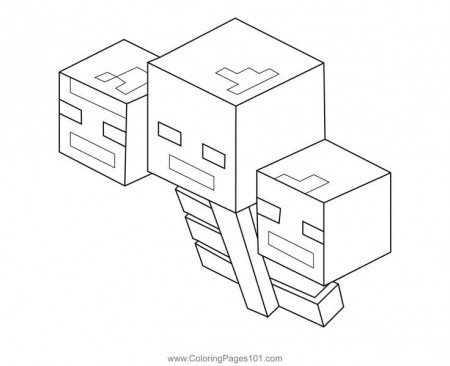 Wither Minecraft Coloring Page | Minecraft coloring pages, Coloring pages,  Printable coloring pages