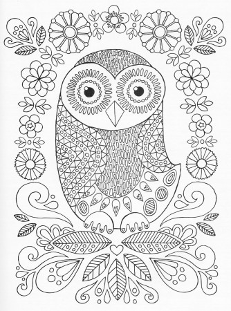 Scandinavian Coloring Book Pg 52 | Owl coloring pages, Coloring books,  Pattern coloring pages