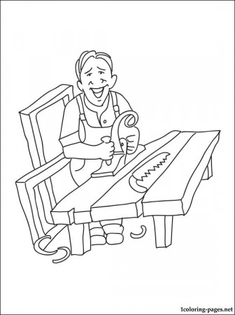 Carpenter coloring page | Coloring pages