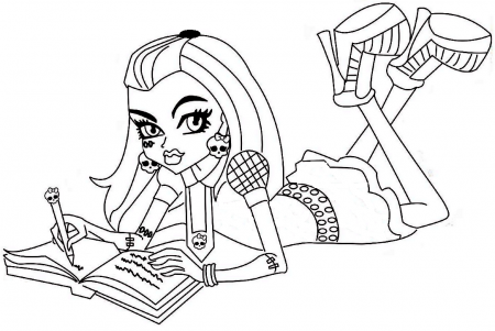 Monster High Dolls Coloring Pages (20 Pictures) - Colorine.net | 3782