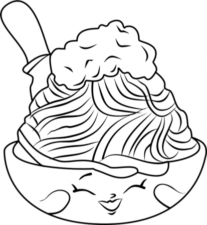 Top Dozens Spaghetti Coloring Pages for Children - Coloring Pages