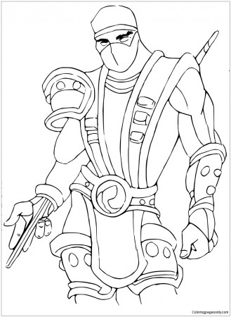 Mortal Kombat Of Deadpool Coloring Page - Free Coloring Pages Online
