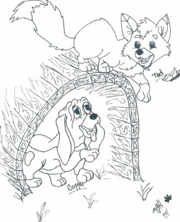 The Fox And The Hound Coloring Pages | Free Printable Coloring Pages