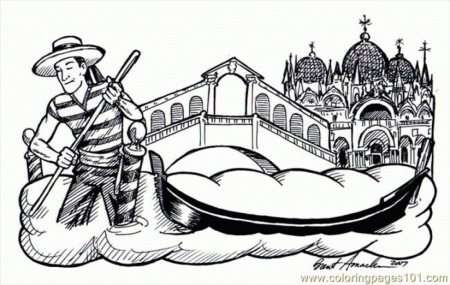 Coloring Pages Of Venice Italy - High Quality Coloring Pages