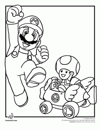 Mario Coloring Pages | Cartoon Jr.