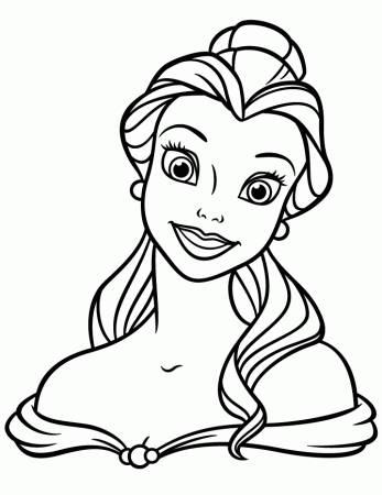 Face Disney Princess Belle Coloring Pages #2084 Disney Princess ...