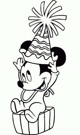 Mickey and Minnie Mouse Coloring Pages #1256 Mickey Mouse Birthday ...