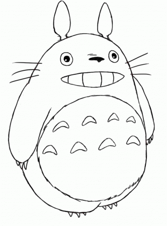 Totoro Coloring Pages - Coloring Labs