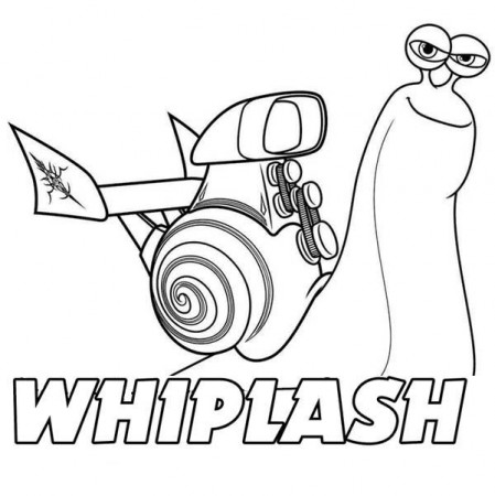 Awesome Whiplash of Disney Turbo Coloring Page | Coloring ...