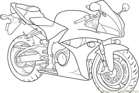 Motorbike Coloring Page - Free Bikes Coloring Pages ...