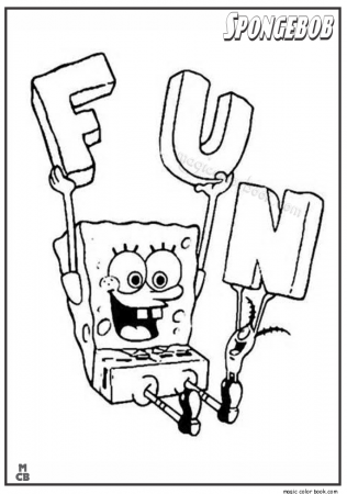 SpongeBob Coloring Pages 11