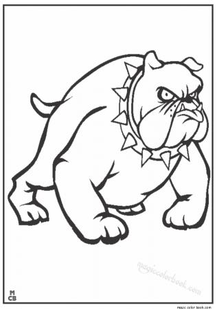 Bulldogs coloring pages free